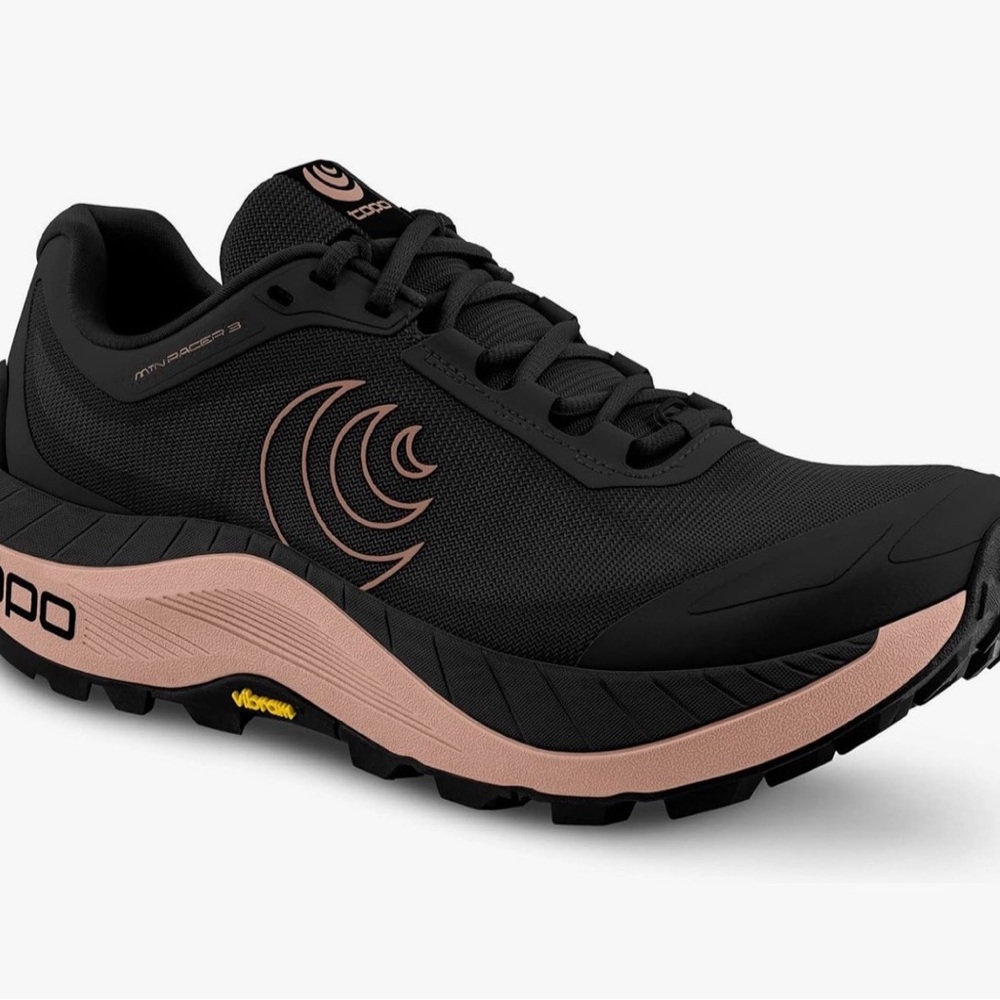 Topo Athletic Women's Mtn racer 3 Black and Pink Trail Shoes
